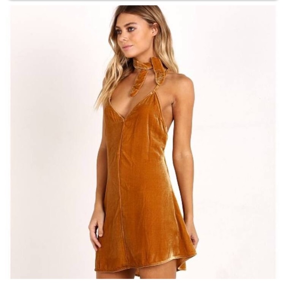 For Love & Lemons Velvet Mini Dress - Size Small